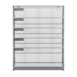Zeitungsständer Wand 33 x 10 x 40 cm silber
