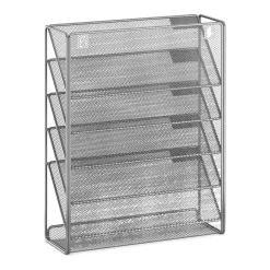 Zeitungsständer Wand 33 x 10 x 40 cm silber