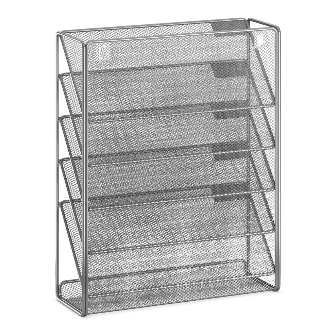 Zeitungsständer Wand 33 x 10 x 40 cm silber