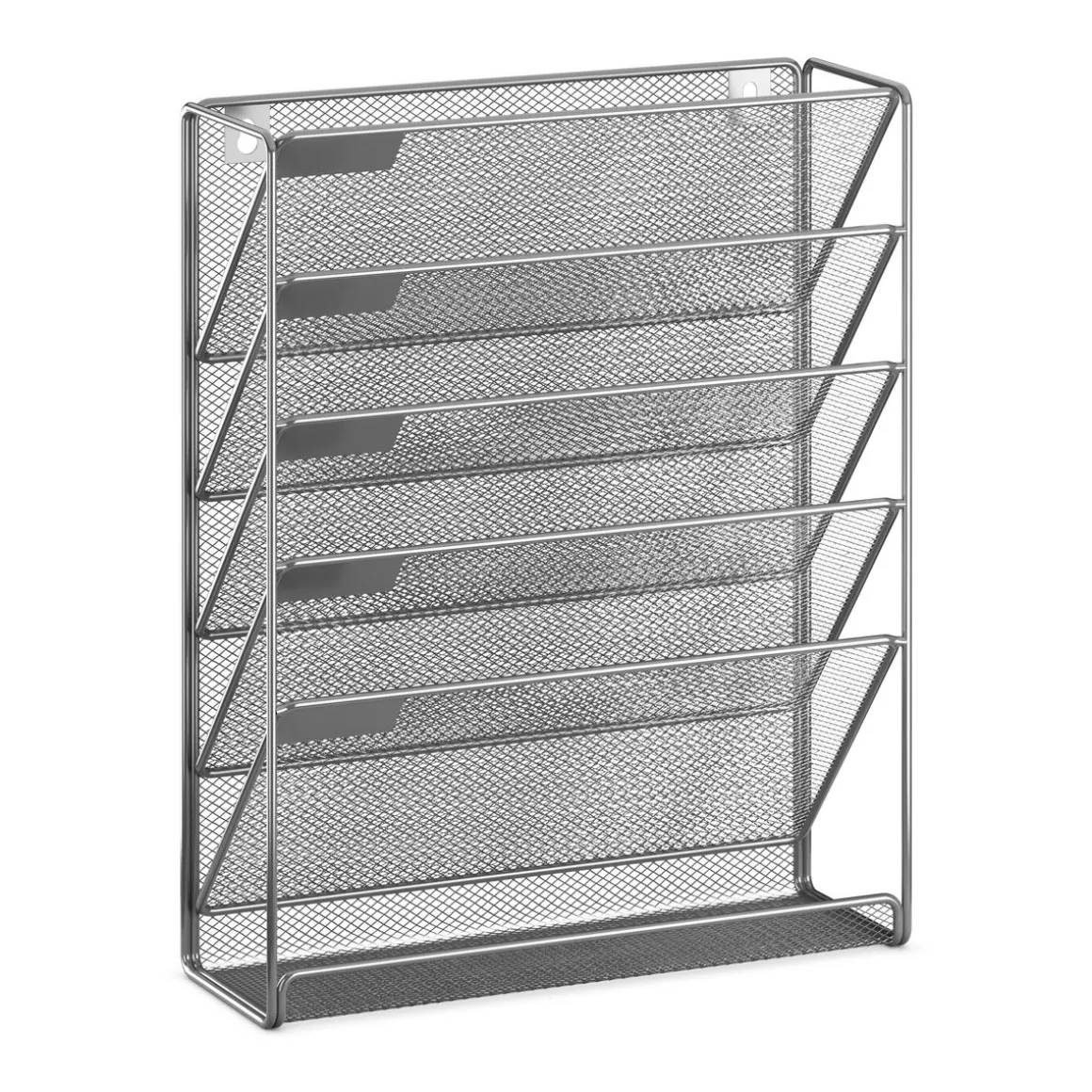 Zeitungsständer Wand 33 x 10 x 40 cm silber