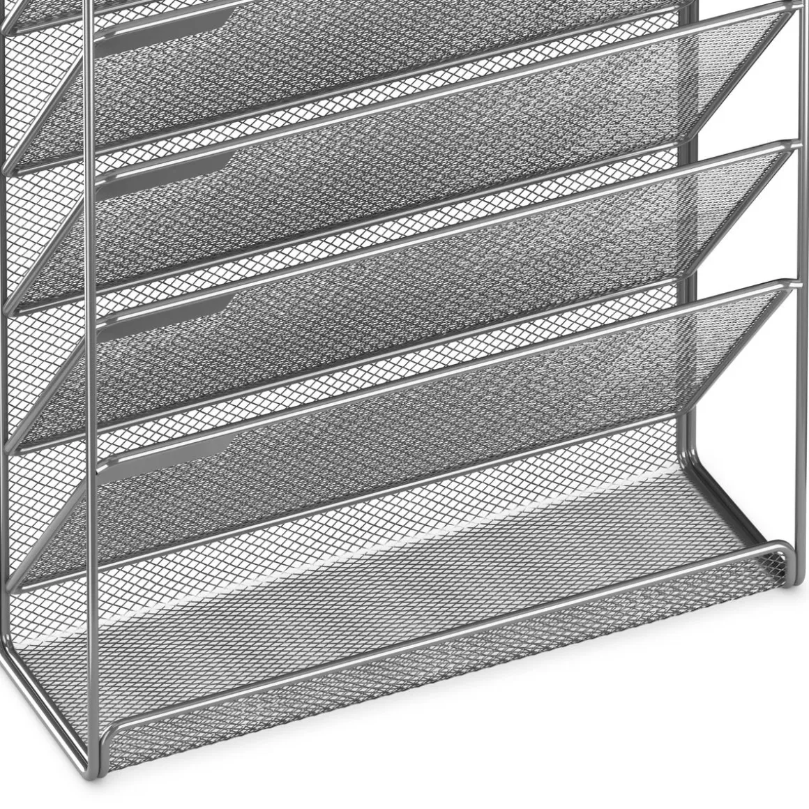 Zeitungsständer Wand 33 x 10 x 40 cm silber