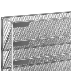 Zeitungsständer Wand 33 x 10 x 40 cm silber