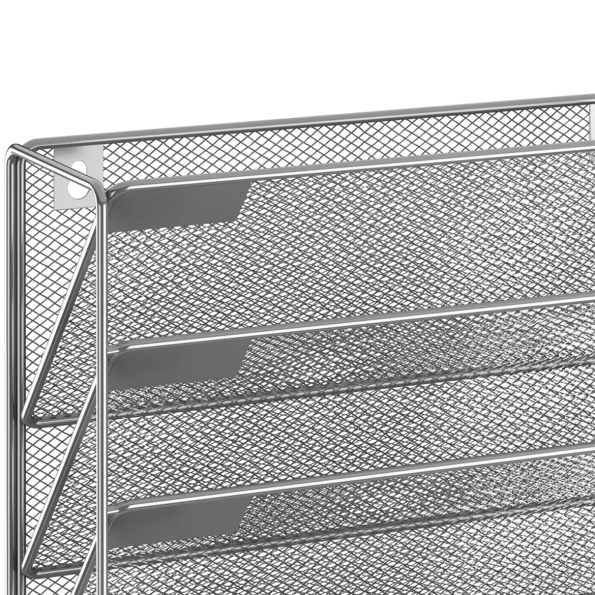Zeitungsständer Wand 33 x 10 x 40 cm silber