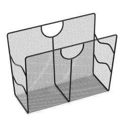 Zeitungsständer 39 x 17 x 27 cm schwarz