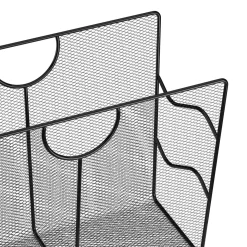 Zeitungsständer 39 x 17 x 27 cm schwarz