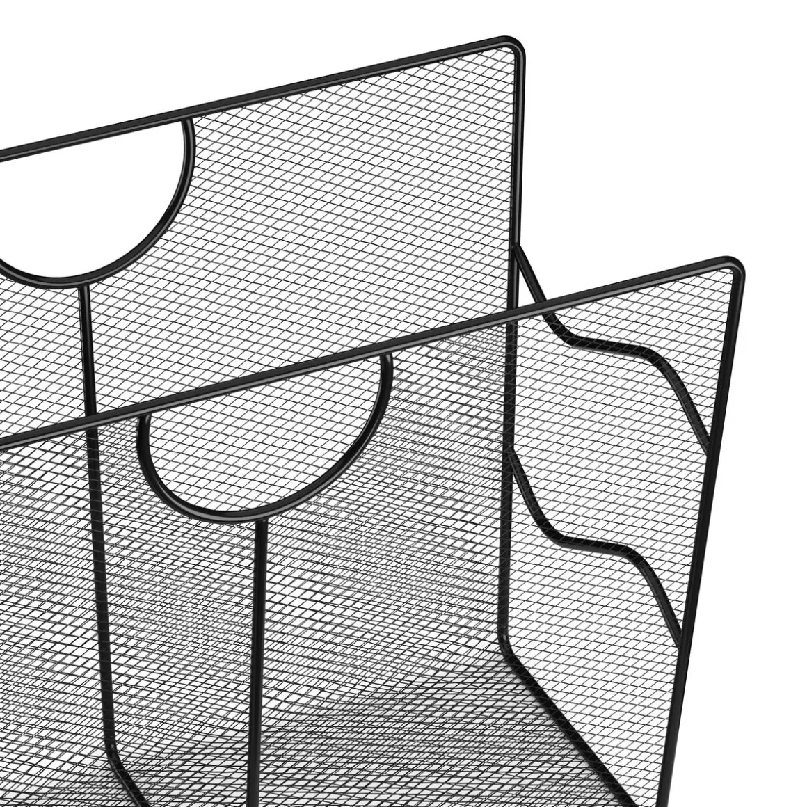 Zeitungsständer 39 x 17 x 27 cm schwarz