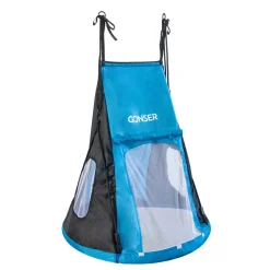 Zelt für Nestschaukel 100 cm blau/schwarz