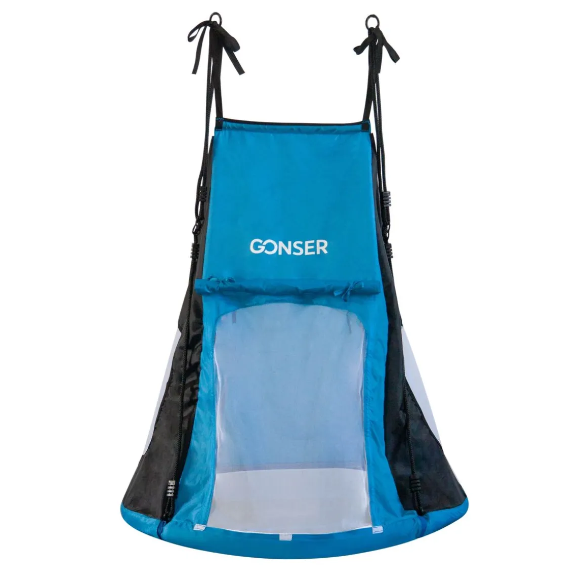 Zelt für Nestschaukel 100 cm blau/schwarz