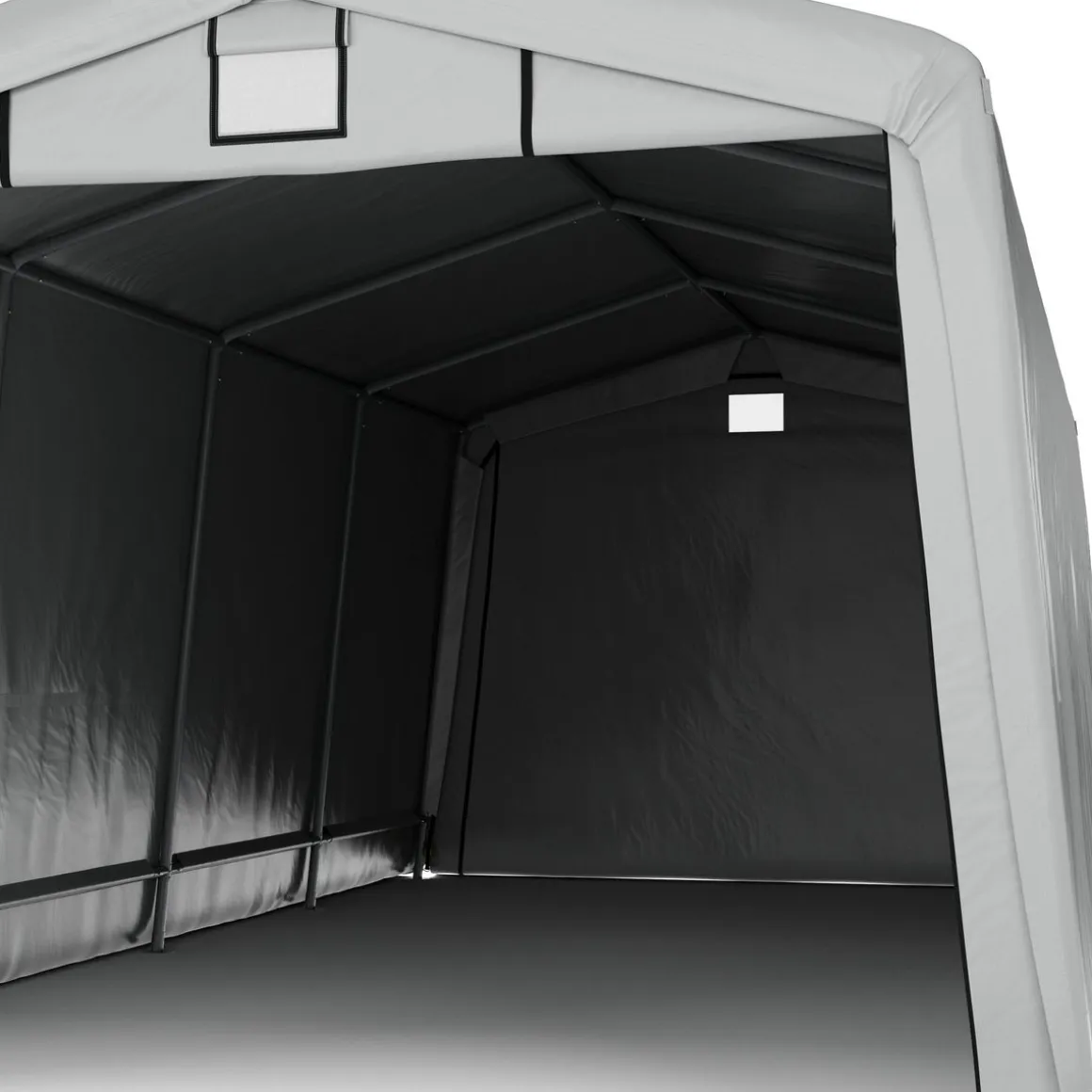 Zeltgarage Carport 6.2 x 3.3 m grau