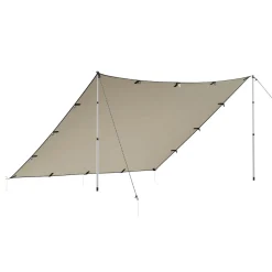 Zeltplane Tarp 300 x 300 cm wasserdicht beige