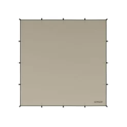 Zeltplane Tarp 300 x 300 cm wasserdicht beige