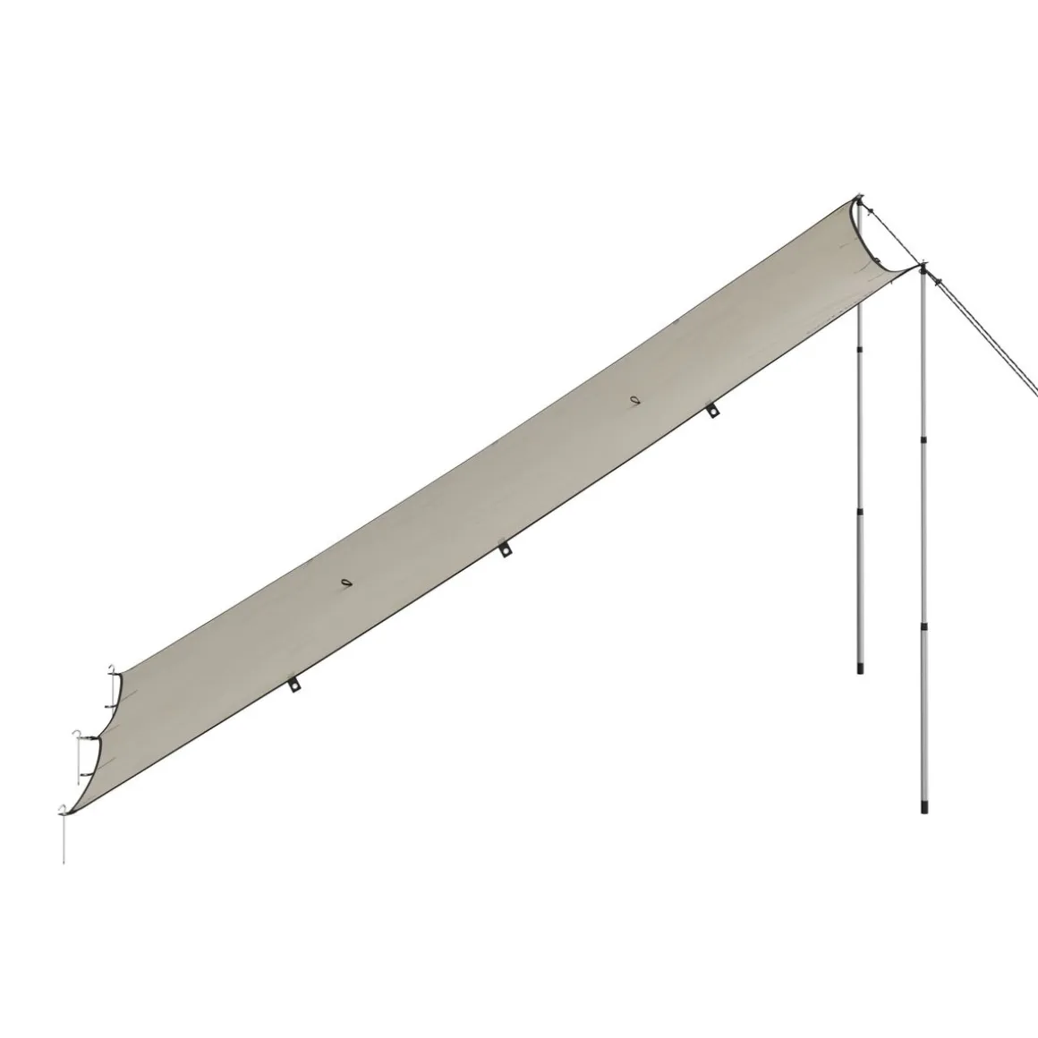 Zeltplane Tarp 300 x 400 cm wasserdicht beige