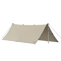 Zeltplane Tarp 300 x 400 cm wasserdicht beige